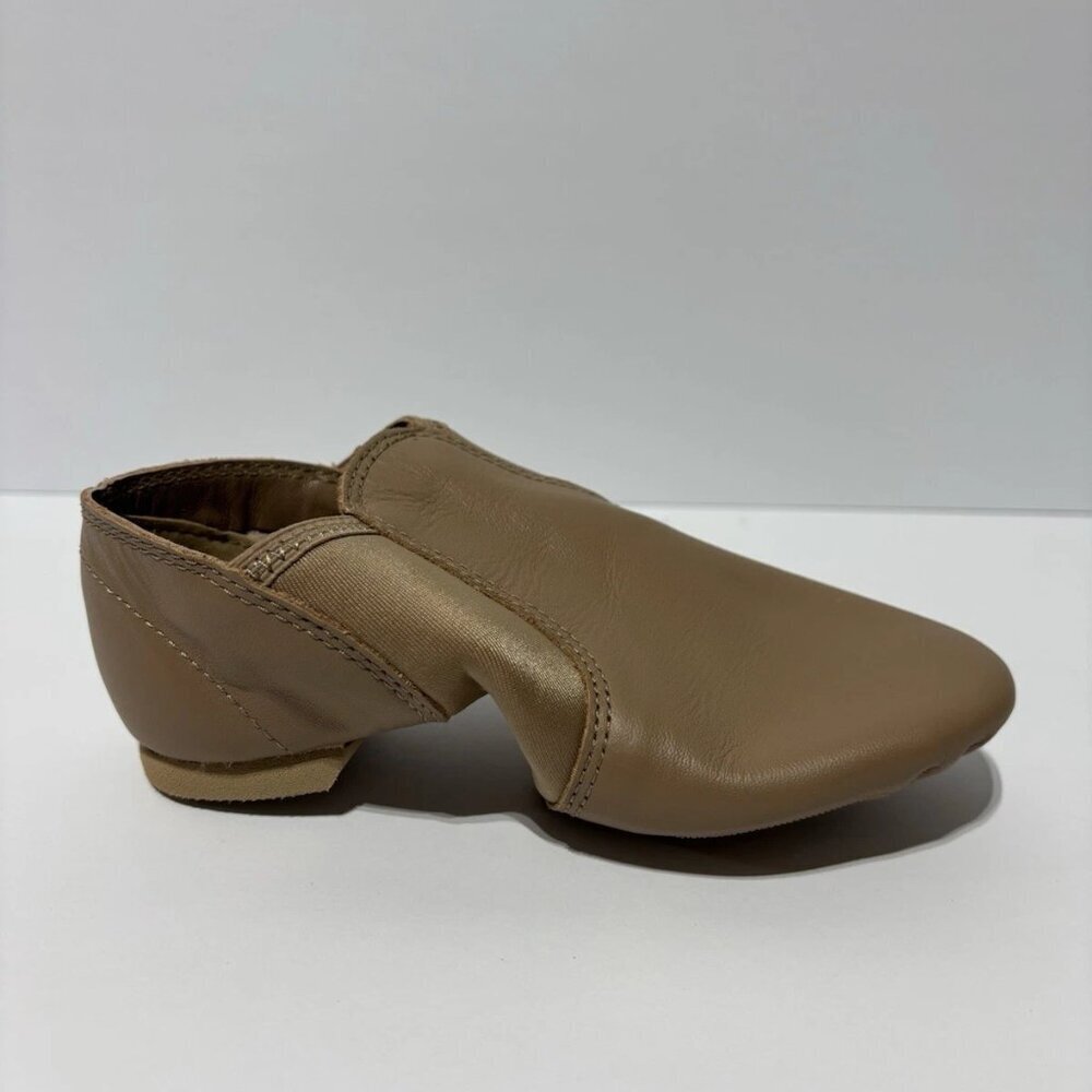 Capezio Women’s E-Series Jazz Slip On Tan, Size 4 M